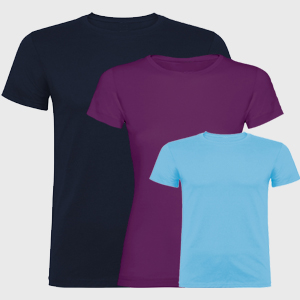 Magliette disponibili per uomo, donna e bambino