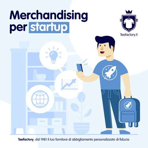 Merchandising per startup Teefactory